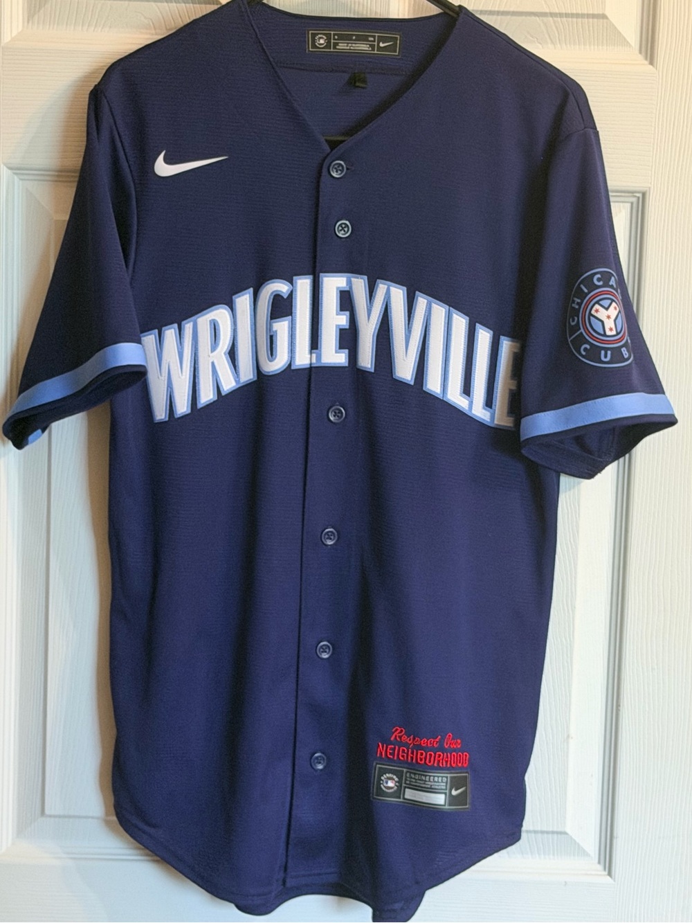 Nike Wrigleyville Stroman City Connect Baseball Jersey - Navy Blue